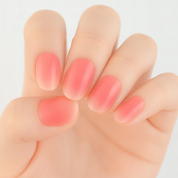Peach Blossom Semi Cured Gel Nail Sticker Kit