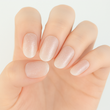 Blush Frost Semi Cured Gel Nail Sticker Kit