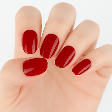 Red Velvet Semi Cured Gel Nail Sticker Kit