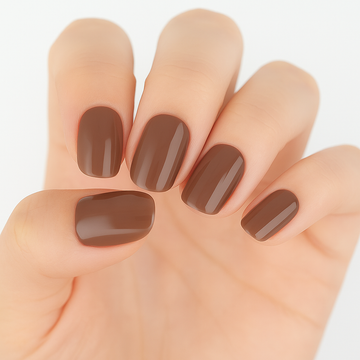 Mocha Semi Cured Gel Nail Sticker Kit
