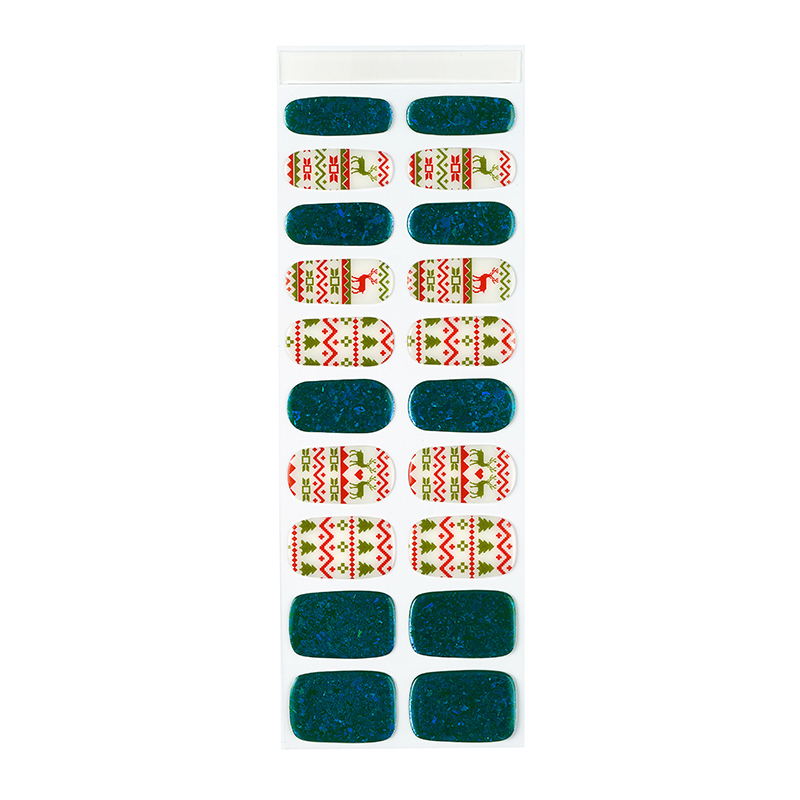 Christmas Sweater Sparkle Gel Nail Sticker Kit