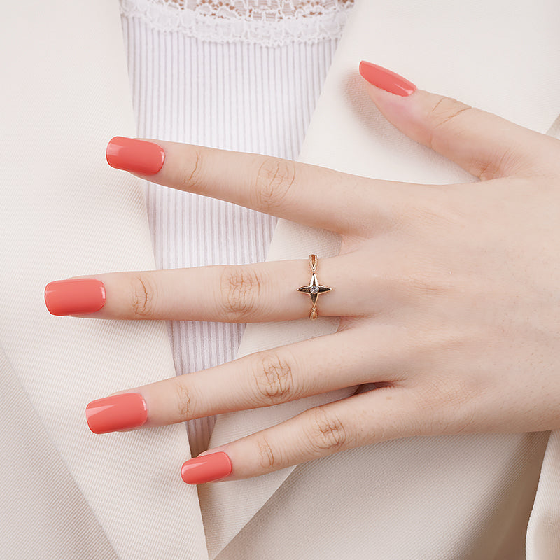 Peach Glow Semi Cured Gel Nail Sticker Kit