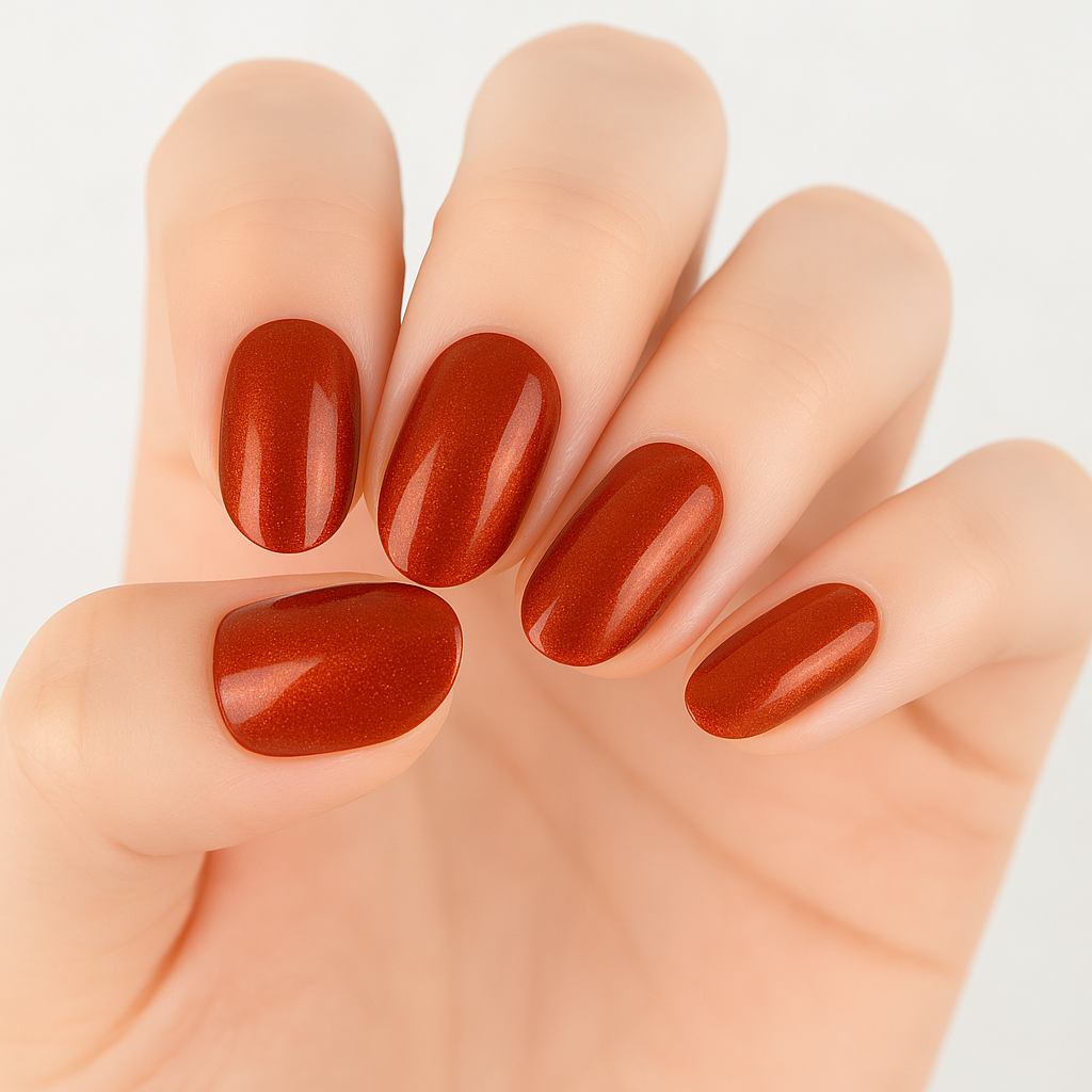 Burnt Ember Semi Cured Gel Nail Sticker Kit