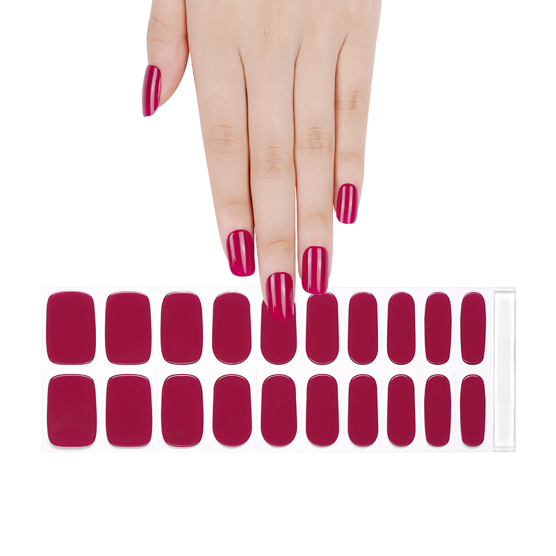 Cherry Semi Cured Gel Nail Sticker Kit