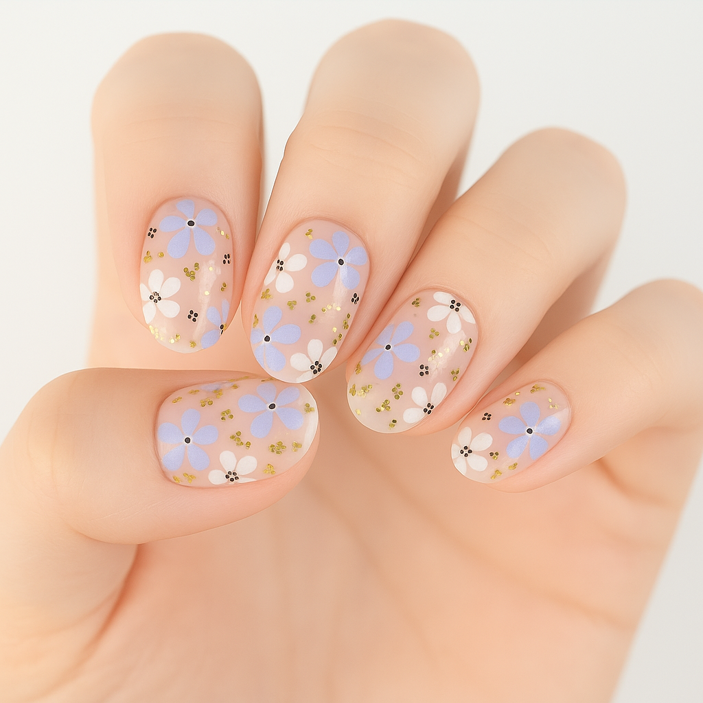 Petals Semi Cured Gel Nail Sticker Kit