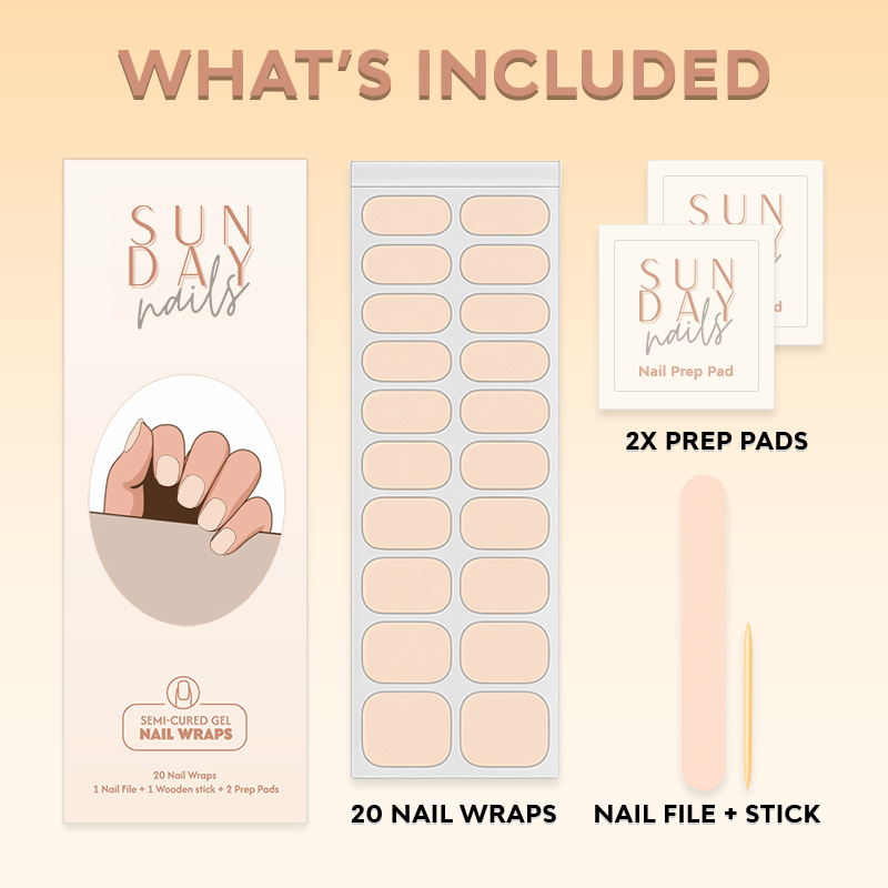 Glitter & Glow Semi Cured Gel Nail Sticker Kit